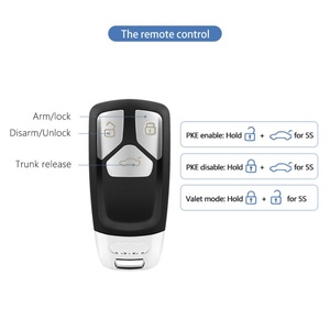 EASYGUARD Clé Intelligente PKE Entrée Sans Clé Passive Compatible avec les Voitures Audi Dotées d'un Bouton de Démarrage OEM d'Origine et d'une Ouverture à Distance du Coffre - Product Image 4