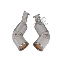 Tubo de Escape de Alto Flujo SS304 para Audi RS6 RS7 S8 4.0T C8 D5 2021+, Tubo de Escape Aislado para Mejora de Potencia