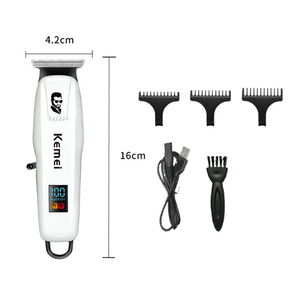 Cortadora de Pelo Inalámbrica con Pantalla LED Eléctrica Km-Pg232, Recargable, Profesional para <span class=keywords><strong>Hombre</strong></span>, la Mejor Recortadora Inalámbrica - Product Image 4