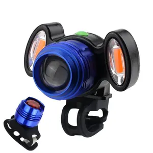 New Style Night Riding Super Strong Light Bike USB Charging 3 Head T6 Cycling Outdoor Accessories