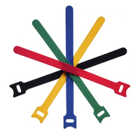 Attaches de câble automatiques réutilisables en nylon durable de 200mm autobloquantes avec crochet et boucle de fixation dos à dos