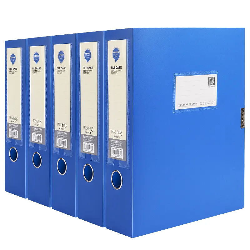 Boîte de fichiers de taille A4 dossier de bureau boîte de fichiers en plastique boîte de fichiers de réception de documents