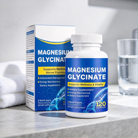 Complément de bisglycinate de magnésium en capsules nutritionnelles végétaliennes pour améliorer le sommeil, renforcer l'immunité, favoriser la santé osseuse et fournir de l'énergie