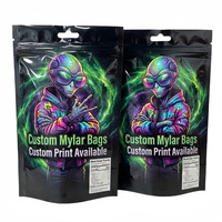 Bolsas Mylar a Prueba de Olores de 3.5g Estilo Cali, Opciones de Tamaño Personalizado, Diseño Vertical con Cierre de Cremallera, Material de Grado Alimenticio para Suplementos