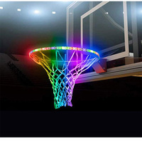Lampe LED en forme de panier de basket-ball, alimentée par énergie solaire, lumière à couleur changeante, Induction