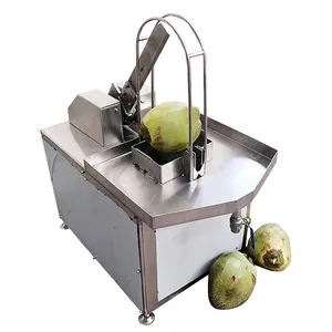 Máquina automática de apertura de medio corte de coco verde Máquina extractora de agua de coco fresco