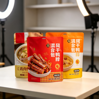 Sachet d'emballage vertical professionnel en PET et CPP de qualité alimentaire avec option de pochette refermable à fermeture éclair pour l'emballage de noix en détail