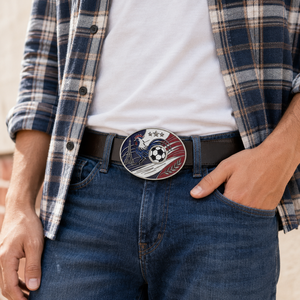 Boucle de ceinture en alliage de zinc pour supporter de football, thème Coupe de football, porte-bière en métal, idéal pour les souvenirs de fête, vente en gros, commande en vrac - Product Image 4