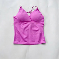 Nueva Tendencia: Top Deportivo sin Costuras para Mujer, de Secado Rápido, Transpirable, con Cuello en V, para Yoga, Running, Entrenamiento, Sexy, Espalda Descubierta, para Gimnasio y Fitness