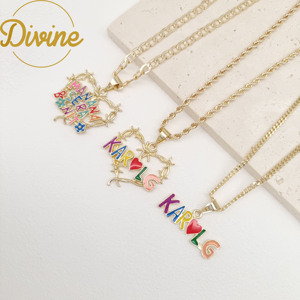 Caliente cantante Karol G encanto 14K chapado en oro Manana Sera Bonito colgante Punk gótico aleación regalo para fans forma <span class=keywords><strong>de</strong></span> corazón Karol G collar - Product Image 2