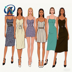 Của phụ nữ tùy chỉnh mùa hè giản dị Dresses ren ngọt sequined OEM thấp bắt đầu số lượng của phụ nữ Dresses công ty sản xuất - Product Image 1