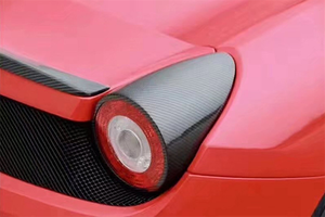 Usado para <span class=keywords><strong>Ferrari</strong></span> 458, cubierta de luz trasera de fibra de carbono de alta calidad, cubierta decorativa, kit de carrocería de modificación, alerón trasero - Product Image 5