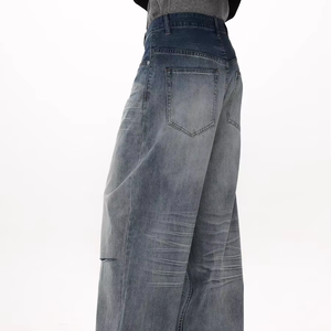 Produttore diretto del nuovo mercato Jeans larghi da uomo con Design ampio taglio dritto tessuto in Denim stampato - Product Image 2