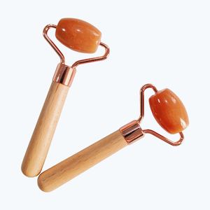 Rodillo Facial de Jade Aventurina Roja 100% Natural para Lifting Facial, Mini Rodillo de Jade Pequeño - Product Image 3