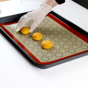 60*40cm tùy chỉnh không dính Silicone Macaron Baking Mat tấm không dính Silicone nướng lót fondant Baking Mat - Product Image 2