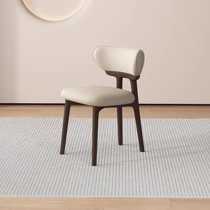 Chaise de salle à manger nordique, style design simple et luxueux, en bois massif, pour la maison, les hôtels, les restaurants, chaise confortable L036 - Product Image 1