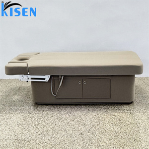 KISEN Professional Salon Furniture Electric Beauty Bed Salon Massage <b>Table</b> Massage Bed 2 Motor Lash Bed <b>Table</b> with Large Space - Product Image 2