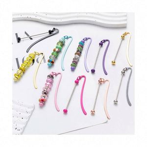 Kit de Marcapáginas Metálicos DIY para Niños, Clips para Libros con Cuentas, Regalos Creativos para Estudiantes y Artículos Promocionales - Product Image 1