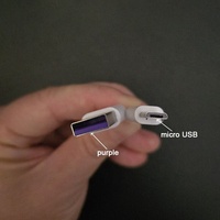CableCreation 20cm Capacidades de carga rápida corta V8 Android USB a Micro USB Power Banks Cables