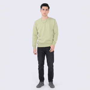 Ras du cou gots certifié sweat coton éponge française personnalisé pull amical pull sweat ras du cou pull Hoodies - Product Image 1
