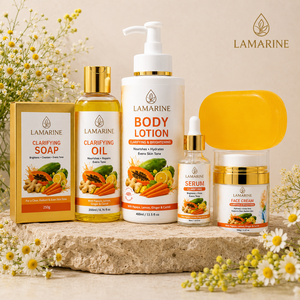 Conjunto de Cuidados com a Pele Facial de Colágeno e Vitamina C com Cenoura para Clareamento e Remoção de Manchas Escuras para Todos os Tipos de Pele - Product Image 4