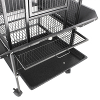 GSF G-211111-6 Luxe Grande Cage à Oiseaux Portable Cage Maison Modulaire Fil de Fer Racing Pigeon Lofts Pigeons Cage à Oiseaux