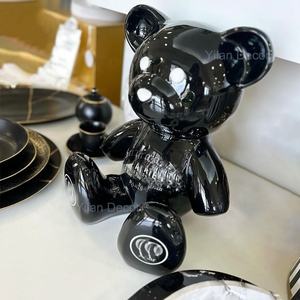 Ours de luxe ballon Designer Statues personnaliser fibre de verre résine dessin animé Souvenir <span class=keywords><strong>Figurine</strong></span> pour <span class=keywords><strong>magasin</strong></span> galerie décor à la maison - Product Image 5