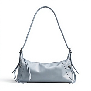 Bolso de Hombro de Piel Sintética para Mujer, Estilo Vintage Minimalista de Lujo, Correa de Hombro Suave, Diseño Impermeable y Ligero, Poliéster, Uso Diario - Product Image 1
