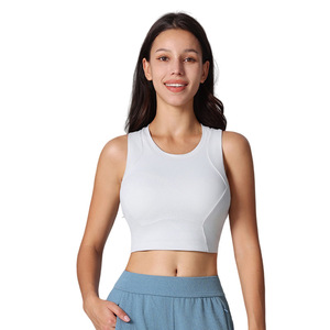 <span class=keywords><strong>Reggiseno</strong></span> Sportivo da Donna in Spandex/Nylon con <span class=keywords><strong>Spalline</strong></span> <span class=keywords><strong>Larghe</strong></span>, Effetto Seconda Pelle, Antiurto, per Corsa ad Alta Intensità e Fitness, con Design Traforato sul Retro - Product Image 6