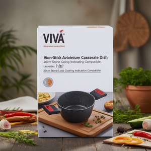 Casseruola Alluminio antiaderente (20cm) VIVÀ Grigio e Rosso 2253 - Product Image 3