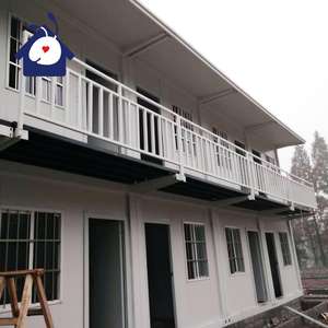 Contenedor de envío de paquete plano de 20 pies, casa prefabricada de contenedores de acero con dos dormitorios para el hogar, Villa, centro comercial o uso escolar - Product Image 6