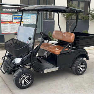 Carrito de golf utilitario eléctrico de 48V para 2 pasajeros con caja de carga trasera y chasis de acero - Product Image 6