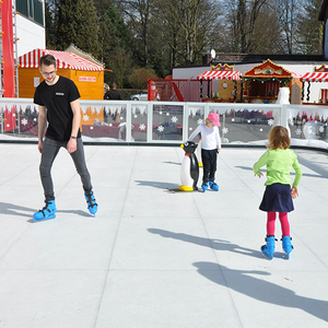 Zspe tự bôi trơn tổng hợp ICE Rink Skating gạch polyethylene tấm nhân tạo Hockey Ice Bảng điều chỉnh - Product Image 6