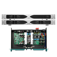 Amplificateur de puissance numérique de classe D 1U 2/4 canaux 350W, montage en rack, référence pour moniteur de studio, système de sonorisation de scène DJ