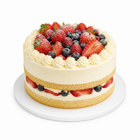 Plateau rond blanc pour gâteau 20cm 30cm, support épais et robuste pour pâtisserie, anniversaire, mariage, présentation de gâteaux