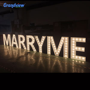 Vendita calda numeri tendone lettere <span class=keywords><strong>amore</strong></span> lampadina <span class=keywords><strong>parole</strong></span> sposami Mr Mrs per la decorazione della festa nuziale - Product Image 2