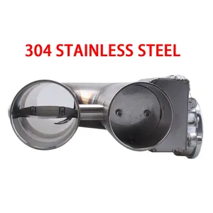 Kit Universal de Válvula de Corte de Escape Eléctrica con Silenciador y Válvula Doble de <span class=keywords><strong>2</strong></span>.25'', <span class=keywords><strong>2</strong></span>.5'' y <span class=keywords><strong>3</strong></span>'' para Tubos de Escape - Product Image 5