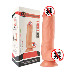 Fabrik Extra Großer Realistischer Dildo mit Großem Saugnapf 100% Silikon Wasserdichtes Sexspielzeug für Frauen G-Punkt Anal-Spiel Anus-Plug - Product Image 4