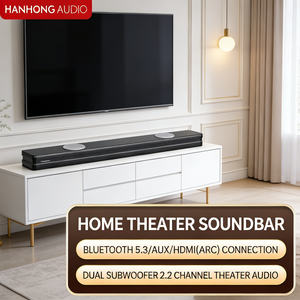 Barra de Sonido Delgada para TV, Montable en Pared, Sistema de Audio de Cine en Casa Todo en Uno con Control Remoto, Modos de Ecualización, HD-019P - Product Image 2