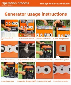 Générateur à essence silencieux avec inverseur 2kw 2.5kw 3kva portable, démarrage électrique automatique, personnalisé pour une utilisation domestique - Product Image 6