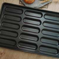 Ustensiles de cuisson personnalisés en gros antiadhésifs 15 cavités moule à hot-dog plateau de cuisson moule à gâteau moule à pain moule à pain