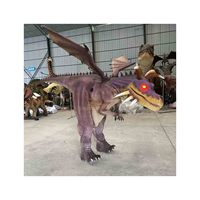 Costume de dinosaure simulé portable, modèle animatronique pour adultes, costume de dragon animatronique