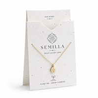 Carte à bijoux multicouche en papier grainé imprimée sur mesure, plantable, pour l'affichage de contes, avec graines, vente en gros en vrac