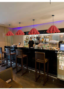 Nhà máy cung cấp sợi polyester cảm thấy âm thanh hấp thụ LED mặt dây đèn bóng râm - Product Image 4