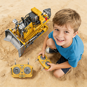 Oferta Especial: Excavadora de Juguete Eléctrica a Control Remoto de <span class=keywords><strong>9</strong></span> Canales, Escala 1:24, Realista, con Orugas de Aleación - Product Image 3