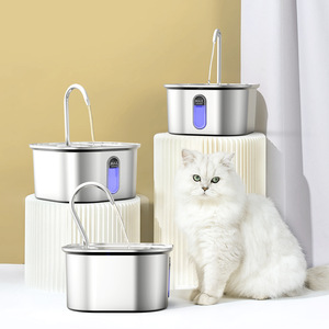 Bebedero Inteligente para Mascotas de Acero Inoxidable, Dispensador Automático para Gatos, Gran Capacidad, Funcionamiento Silencioso, con Ventana de Nivel de Agua - Product Image 3