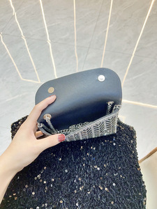 New Cross-border PU Rhinestone Magnetic Buckle Evening Party <b>Clutch</b> Bag Tanjing - Product Image 3
