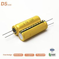 Ultracondensateur 2,7 V 120 F à bornes radiales, haute capacité 10x30 mm, faible ESR, direct usine, pour carte d'alimentation de machine à souder