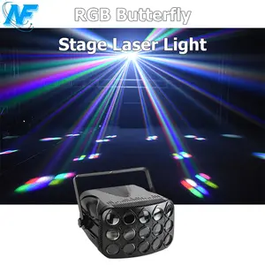 Mini Ánh Sáng Sân Khấu DMX Led Disco Laser Chùm Ánh Sáng Bướm Đảng Led Chiếu Sáng Chuyên Nghiệp