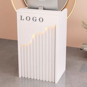 Salon Decoration Nail <b>Small</b> Cashier Counter With Lights Dress Store Minibar Popular Barber Front <b>Table</b> - Product Image 6
